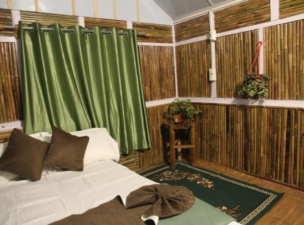 Whispering Pines — Forest View Cottage View: Whispering Pines — Forest View Cottage Image: Interiors opening into dense green forest.